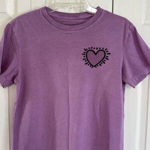 American Eagle Keith Haring Purple LOVE Tee - Unisex- S